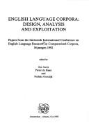 Front cover of English language corpora by International Conference on English Language Research on Computerized Corpora. (13th 1992 Nijmegen, the Netherlands)