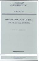 Front cover of The Use and Abuse of Time in Christian History (Studies in Church History) by R.N. Swanson