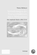 Front cover of Ver anderungen des Textverst andnisses durch Bibliodrama: eine empirische Studie zu MK 4, 35-41 by Thomas St uhlmeyer