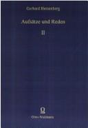 Cover of Aufsätze und Reden by Gerhard Wilhelm Hessenberg