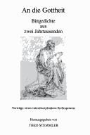Front cover of An die Gottheit by Universität Mannheim. Forschunsstelle für Europäische Lyrik des Mittelalters. Kolloquium