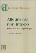 Front cover of Allegro ma non troppo by Claudine Normand
