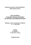 Front cover of Frau und Mann in Sprache, Literatur und Kultur des slavischen und baltischen Raumes. by Gerhard Birkfellner