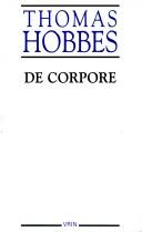 Cover of De corpore by Thomas Hobbes