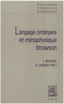 Cover of Langage ordinaire et métaphysique by Jocelyn Benoist