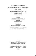 Cover of Politics and trade by Andrew Shonfield