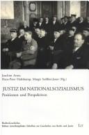 Front cover of Justiz im Nationalsozialismus: Positionen und Perspektiven by Joachim Arntz