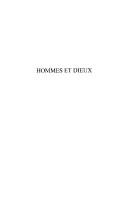 Front cover of Hommes et dieux by Henri Léandre