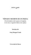 Cover of Víznar, o, Muerte de un poeta by José María Camps