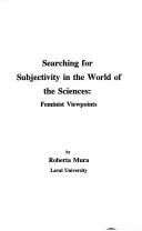 Front cover of Searching for subjectivity in the world of the sciences by Roberta Mura