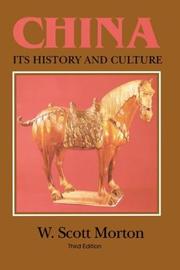 Cover of China by W. Scott Morton
