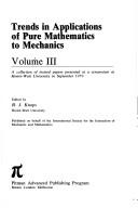 Front cover of Trends in applications of pure mathematics to mechanics by Symposium on Trends in Applications of Pure Mathematics to Mechanics.