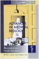 Front cover of Advances in Medical Biology, (Biomedical and Health Research, 3) by C. Baya