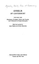 Cover of Selected works by Anselm of Canterbury