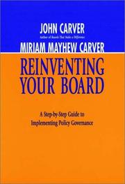 Cover of Reinventing your board by John Carver