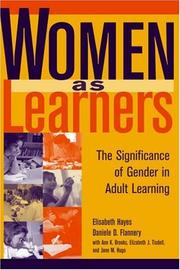 Front cover of Women as learners by Elisabeth Hayes