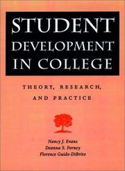 Cover of Student development in college by Nancy J. Evans