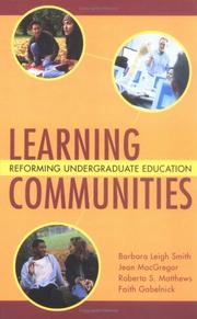Cover of Learning communities by Barbara Leigh Smith