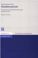Cover of Pluralism and law by International Association for Philosophy of Law and Social Philosophy. World Congress