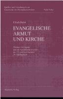Front cover of Evangelische Armut Und Kirche Thomas Von Aquin Und Die Armutskontroversen DES 13. Und Beginnenden by U Horst