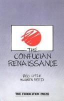 Front cover of The Confucian renaissance by Reg Little