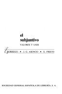 Cover of El subjuntivo by J. Borrego