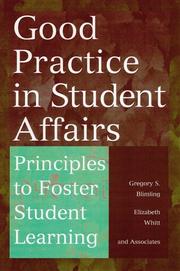 Cover of Good practice in student affairs by Gregory S. Blimling