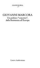 Cover of Giovanni Marcora by Gianni Borsa