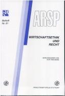 Front cover of Wirtschaftsethik und Recht by International Association for Philosophy of Law and Social Philosophy. Schweizer Sektion. Tagung