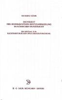 Front cover of Das Verbot der eigenm achtigen Besitzumwandlung im r omischen Privatrecht: ein Beitrag zur rechtshistorischen Spruchregelforschung by Richard B ohr