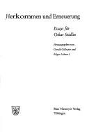 Cover of Herkommen und Erneuerung : Essays fèur Oskar Seidlin by Oskar Seidlin