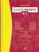 Cover of Saxon Math 8/7 by Stephen Hake