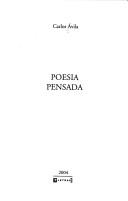 Front cover of Poesia pensada by Carlos Avila