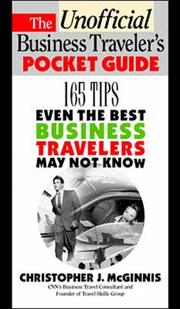 Front cover of The unofficial business traveler's pocket guide by Christopher J. McGinnis