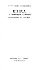 Cover of Ethica by Justus Georg Schottelius