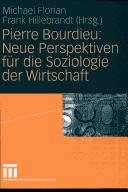 Front cover of Pierre Bourdieu by Frank Hillebrandt