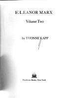 Cover of Eleanor Marx by Yvonne Kapp