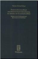 Front cover of Persönlichkeitsausdruck und Persönlichkeitswahrnehmung im Zeitalter der Investiturkonflikte by Thomas Michael Krüger