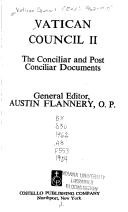Front cover of Vatican Council II by Vatican Council (2nd 1962-1965)