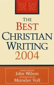 Front cover of The best Christian writing 2004 by John Wilson