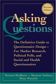 Cover of Asking questions by Norman M. Bradburn