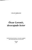 Cover of Óscar Lorenés, desocupado lector by Celso Serrano