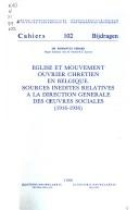 Cover of Eglise et mouvement ouvrier chrétien en Belgique by Gérard, E.