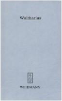 Cover of Waltharius by Karl Strecker