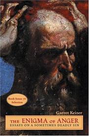 Cover of The Enigma of Anger by Garret Keizer