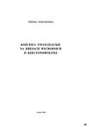 Front cover of Der Protestantismus in den Ostgebieten Polens in den Jahren 1921-1939 by Elżbieta Alabrudzińska