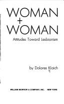 Front cover of Woman+woman by Dolores Klaich