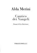 Front cover of Cantico dei Vangeli by Alda Merini