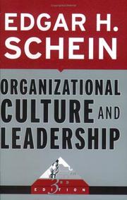 Cover of Organizational Culture and Leadership by Schein, Edgar H.