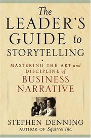 Front cover of The Leader's Guide to Storytelling by Stephen Denning